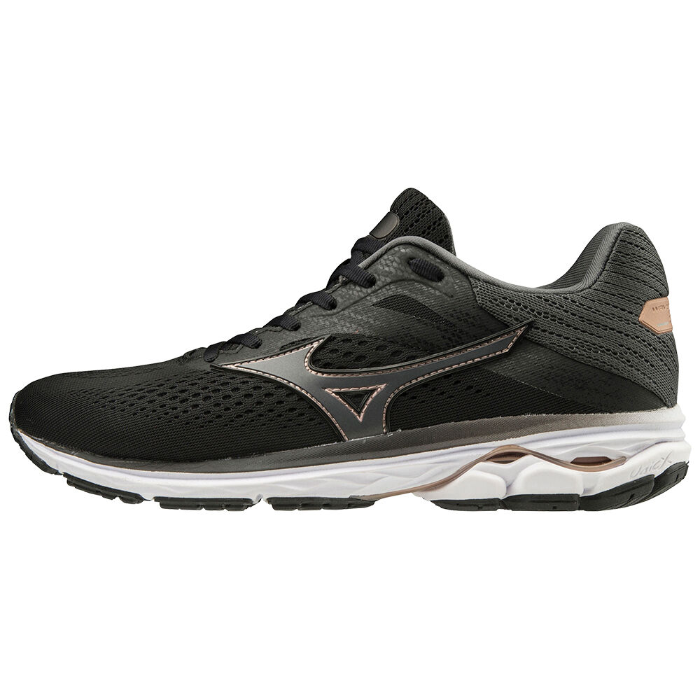 Damske Bezecke Topanky Mizuno WAVE RIDER 23 Čierne/Siva Vypredaj NCUR02498